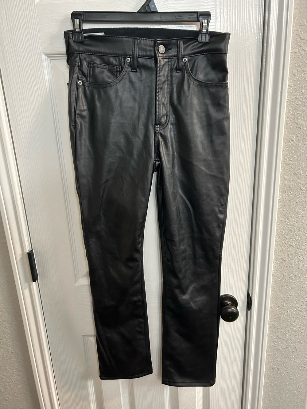 GAP High Rise Vintage Slim Faux Leather Jeans 26 (size 2)